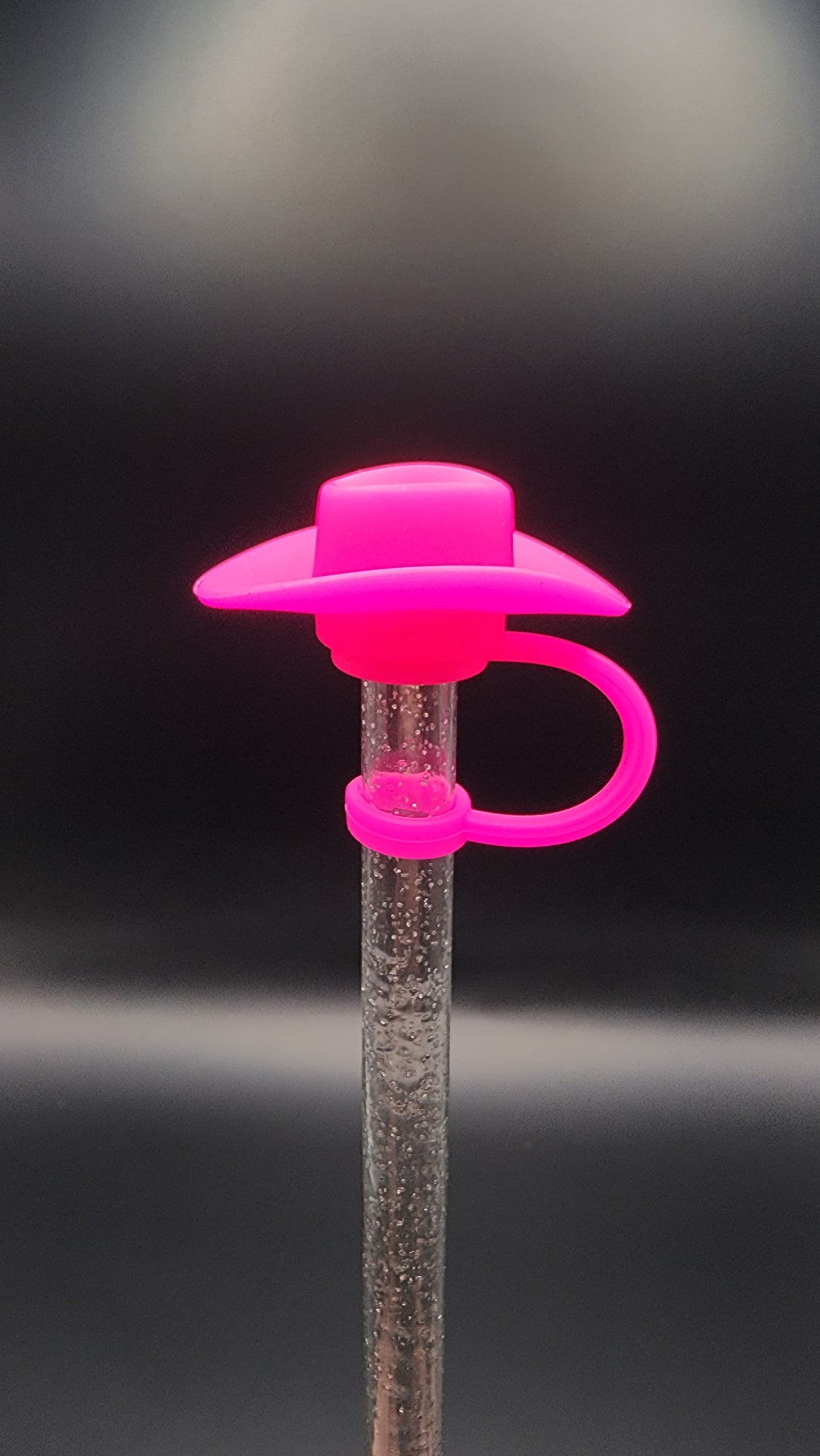 🤠Hot Pink Cowboy Hat 3D Straw Topper – 10mm Stanley Cup Compatible