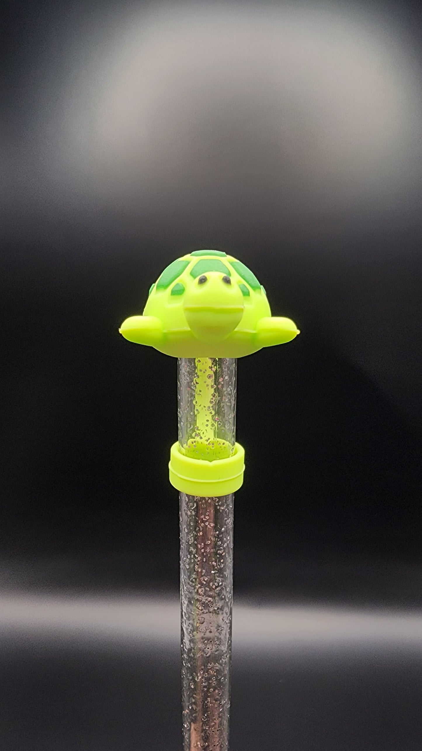 🐢 Green Turtle 3D Printed Straw Topper