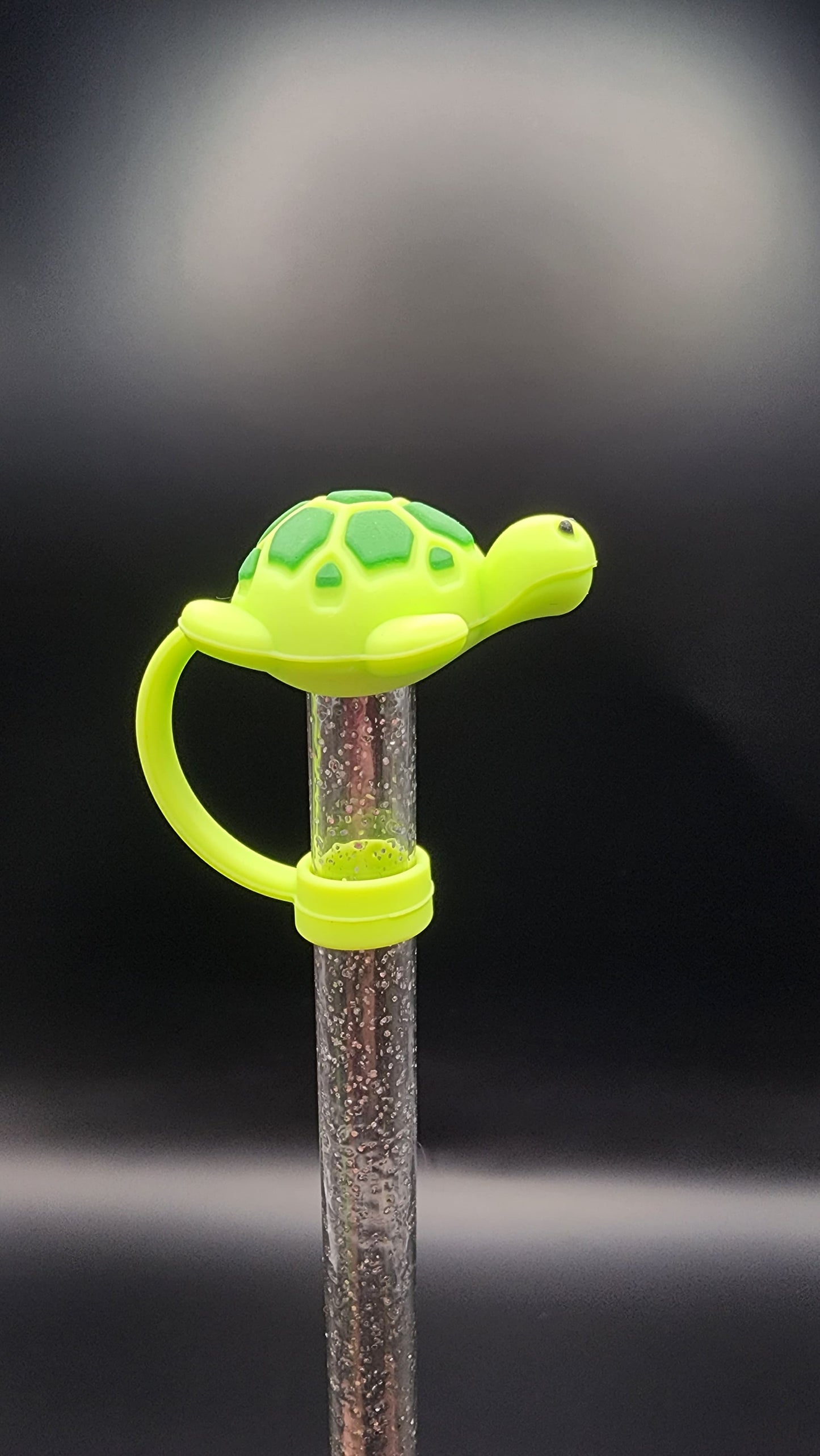 🐢 Green Turtle 3D Printed Straw Topper