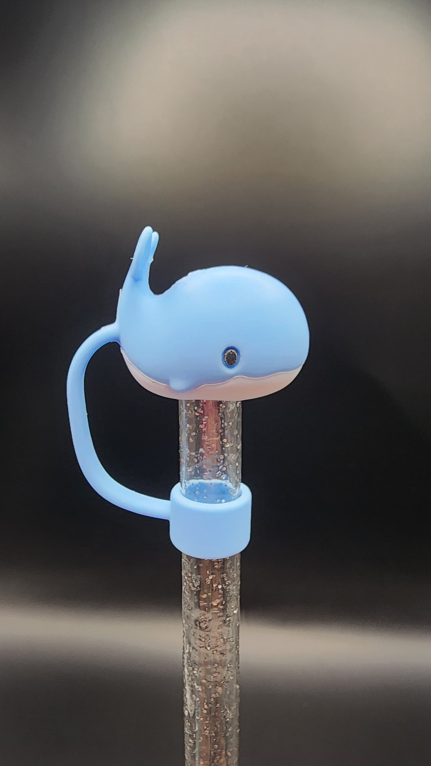 π Blue Whale 3D Printed Straw Topper