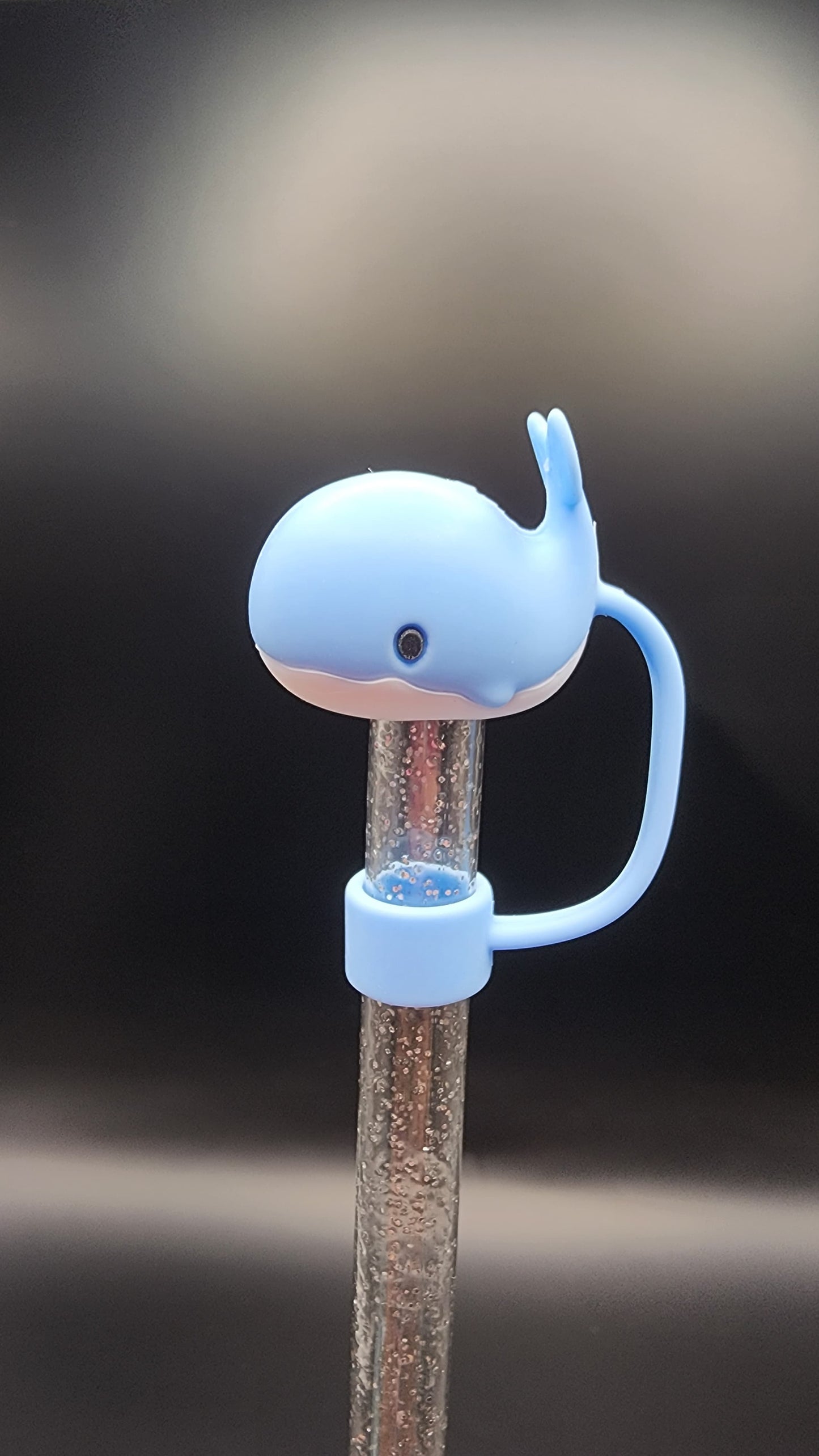 π Blue Whale 3D Printed Straw Topper