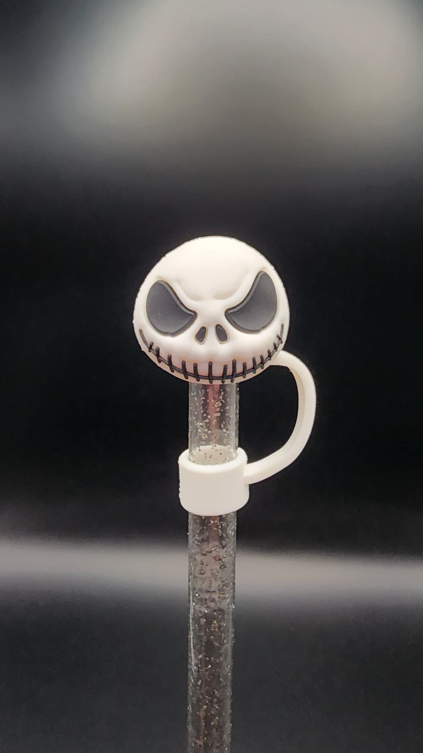 🎃 Jack Skellington 3D Straw Topper – 10mm Stanley Cup Compatible