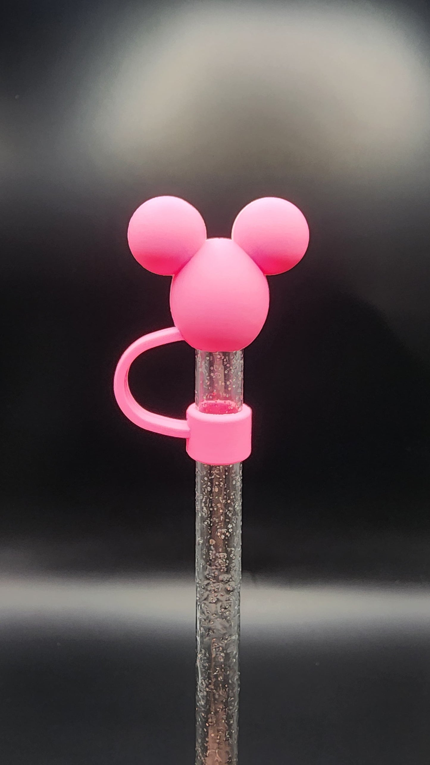 🎀 Minnie Mouse Pink 3D Straw Topper – 10mm Stanley Cup Compatible