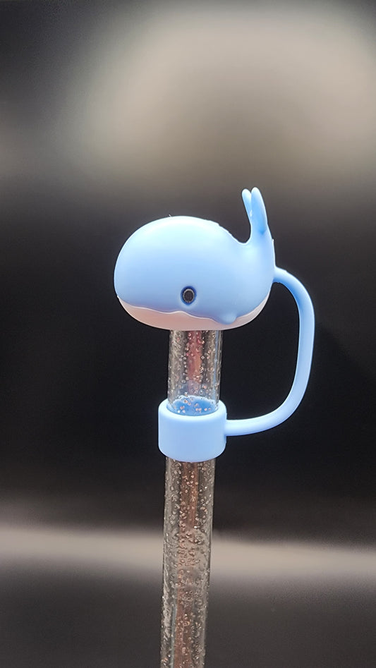 🐋 Blue Whale 3D Printed Straw Topper