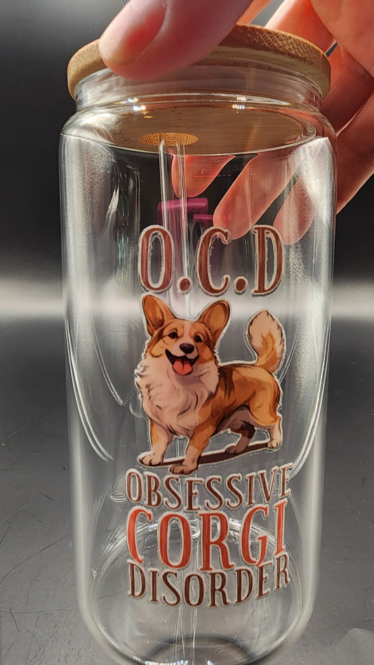 16oz Corgi glass cup (Copy) (Copy) (Copy)