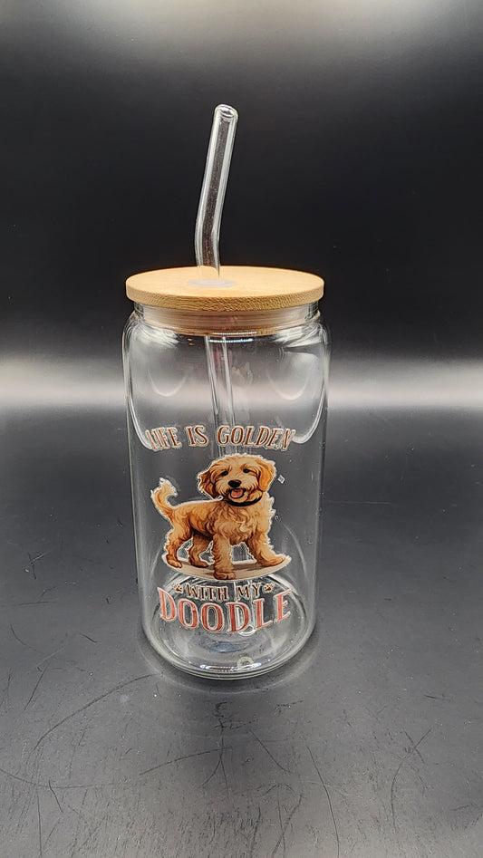 16oz Golden Doodle glass cup (Copy) (Copy) (Copy) (Copy) (Copy) (Copy)