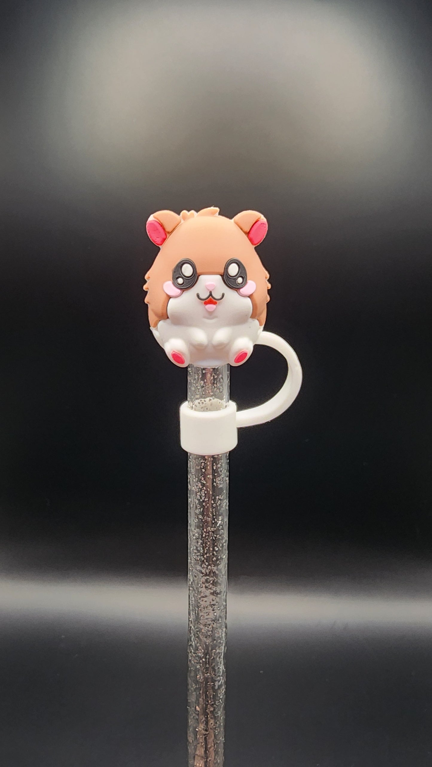 Hamster, 3D Straw topper, 10mm