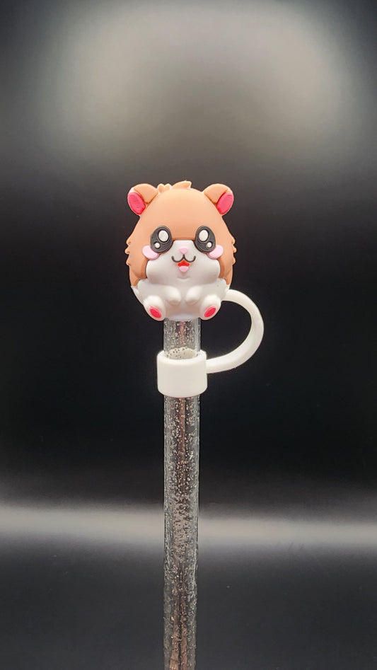 Hamster, 3D Straw topper, 10mm