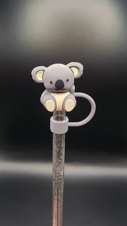 Koala, 10mm 3D straw topper