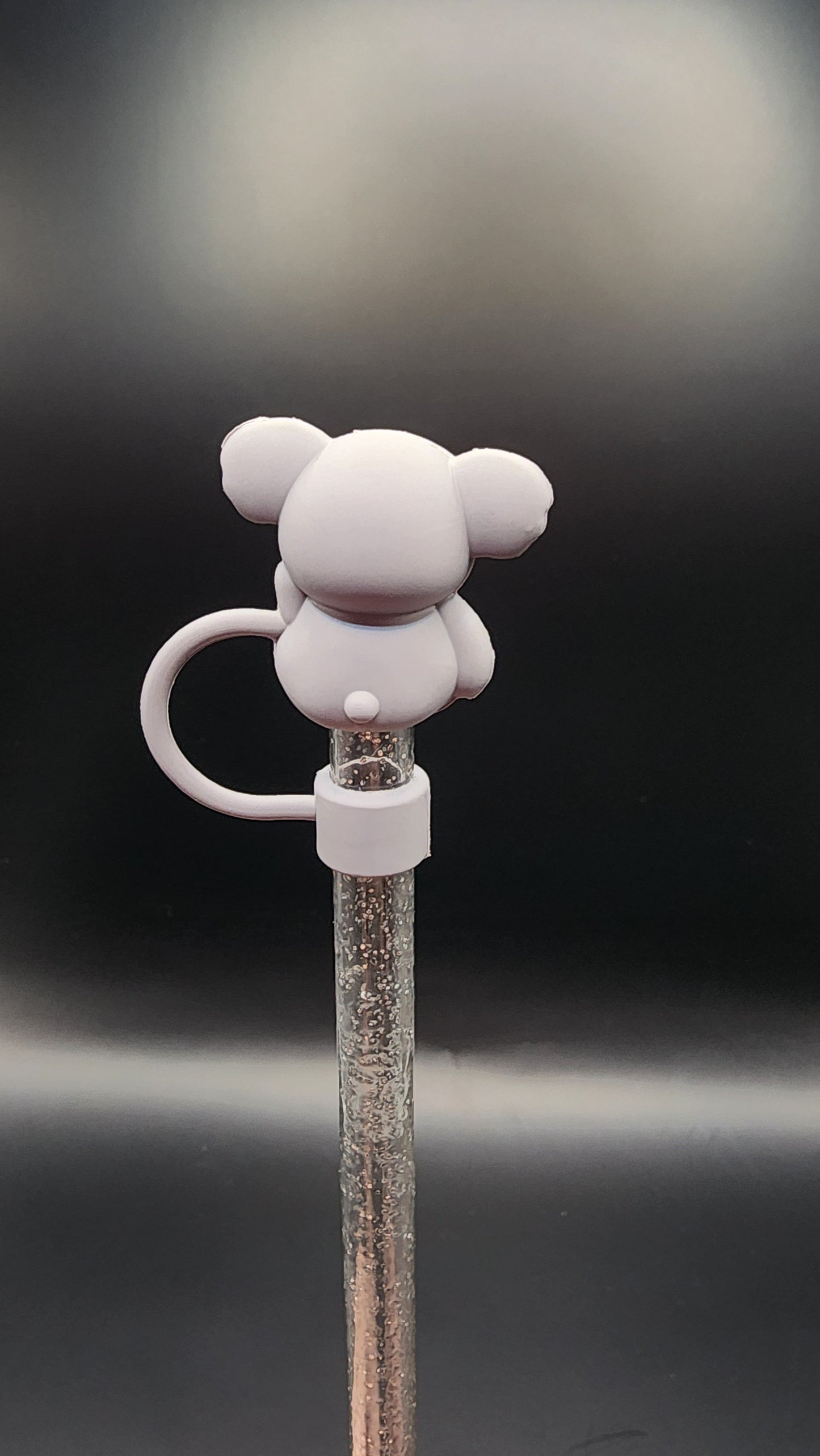 Koala, 10mm 3D straw topper