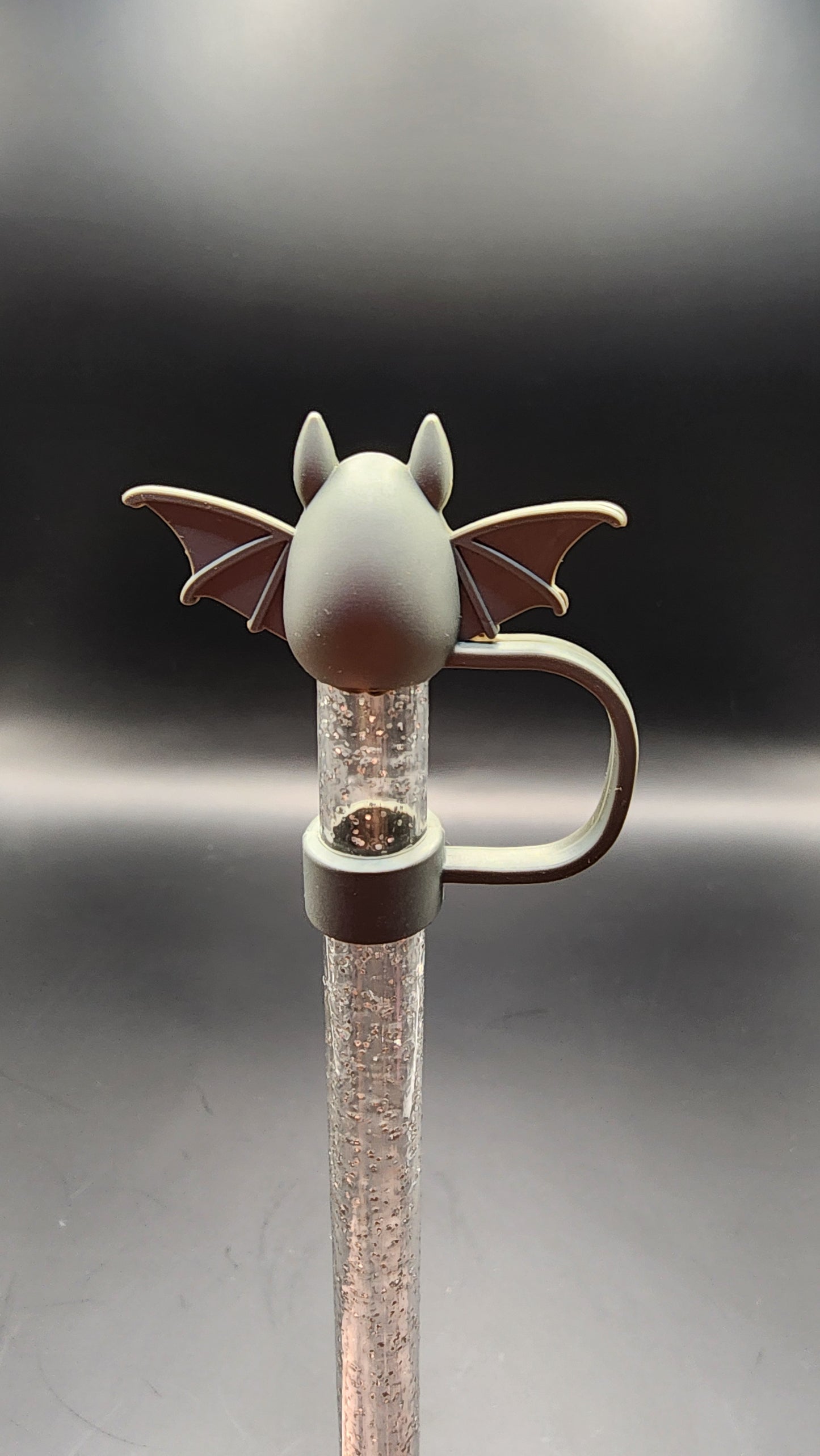 Bat 3D straw topper