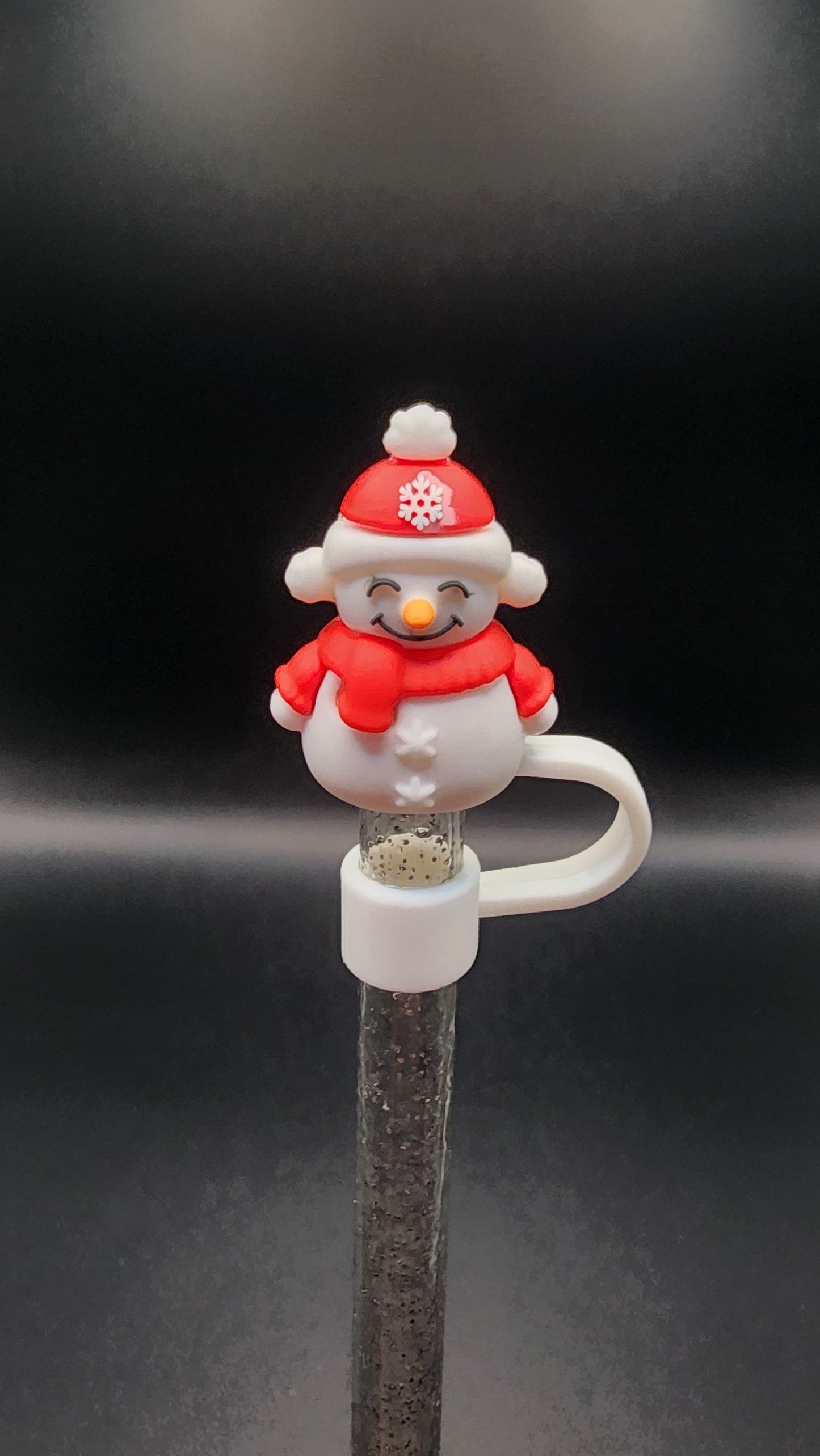 Snowman with red hat 3D topper 10mm (Copy)