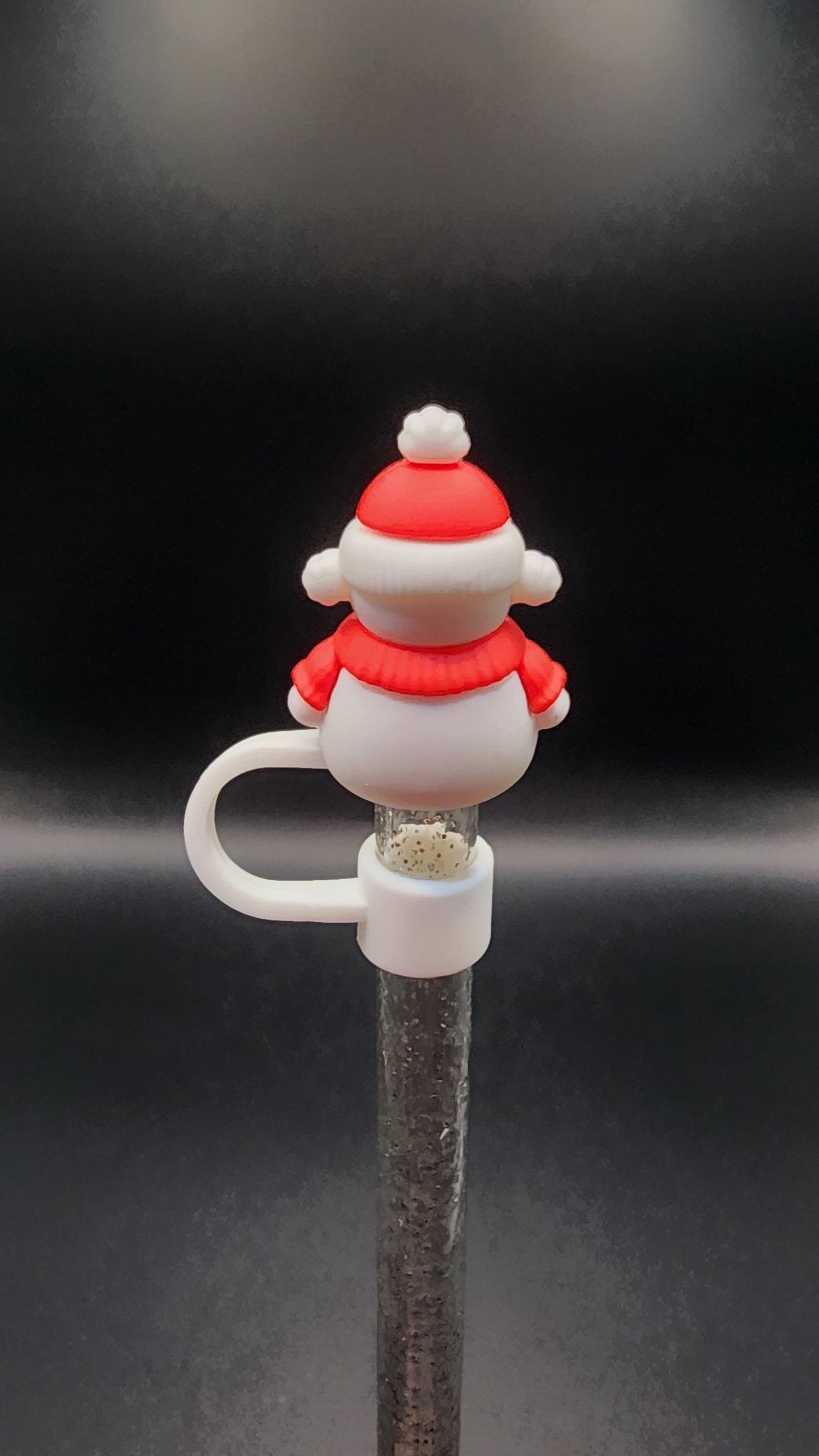 Snowman with red hat 3D topper 10mm (Copy)
