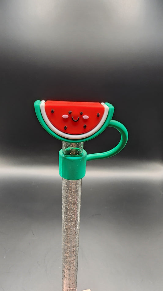 Watermelon 3D straw topper