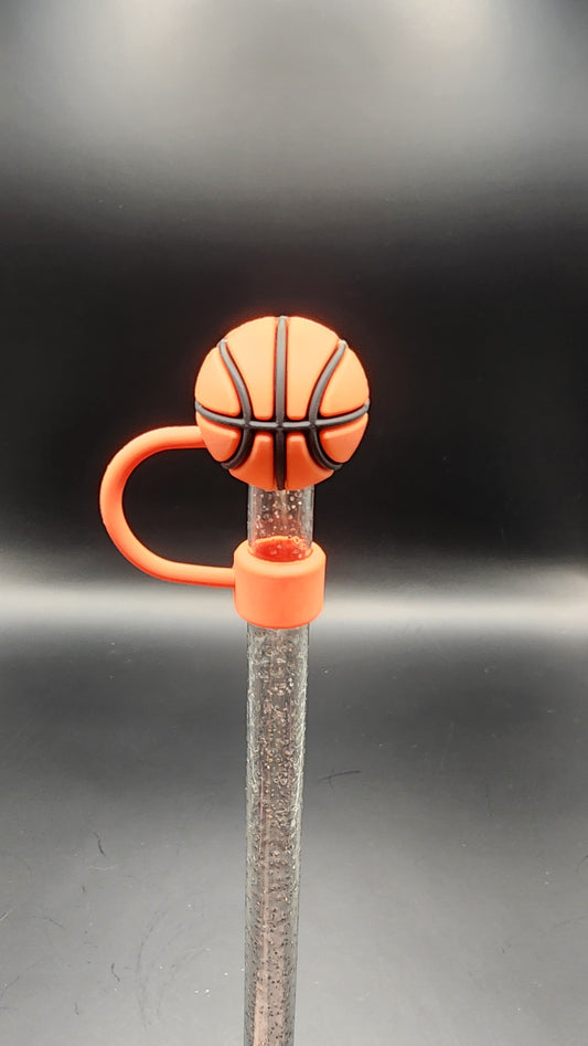 Basketball 3D straw topper